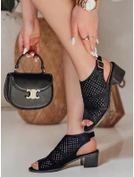 ZALVISA dámske zabudované sandále čierne FashionStreet ZY0750