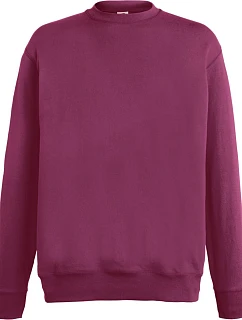 Fruit of the Loom Lightweight Set-In Sweat Pánska mikina 16.2156 bordová