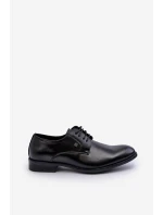 Męskie Eleganckie Półbuty Czarne Jenavee