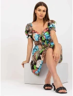 Šaty DHJ SK 15836.51 čierna a modrá