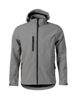 Performance pánska softshellová bunda tmavo šedá melír