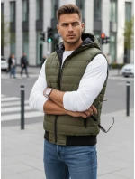 Pánska zelená vesta FashionStreet TX4237 Pánska zelená vesta FashionStreet TX4237