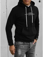Pánska čierna mikina FashionStreet BX5458