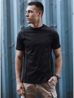 Pánske tričko bez potlače čierne FashionStreet RX5521