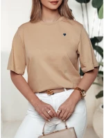 MILOV dámske tričko béžové FashionStreet RY2547