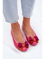 Kožené baletné topánky Maciejka P6801-15 Fuchsia