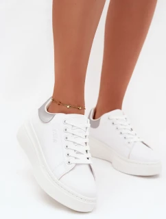 Dámske tenisky na platforme Big Star SS274245 White-Silver
