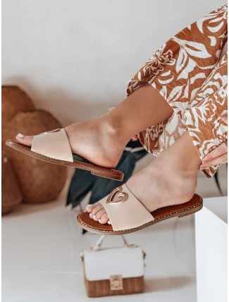 Dámske žabky so srdcom LOVEMISS beige FashionStreet ZY0771 Dámske žabky so srdcom LOVEMISS beige FashionStreet ZY0771
