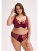 Polomäkká podprsenka Gaia BSM 1313 Jovana Maxi Maroon