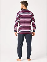 Pyžamo Key MNS 365 B26 s dlhými rukávmi, veľkosti M–2XL