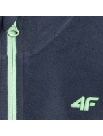 Chlapčenský fleece 4F M413 tmavomodrý 4FJWAW25TFLEM413 31S