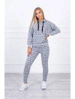 Šedá sada s potlačou Šedá sada s potlačou