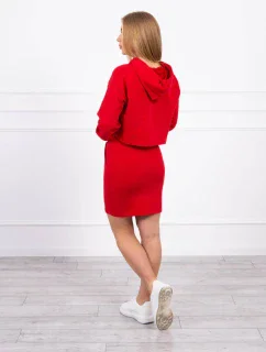 Súprava blúzky a sukne červená