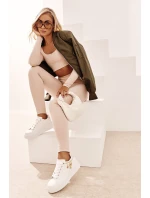 Sneakersy Damskie Na Platformie Z Zawieszkami Białe Tivissa