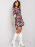 Šaty DHJ SK 5766.60 tmavomodré