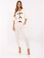 Nohavice DHJ SP 20316.16 light beige