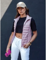 Dámska prešívaná vesta so stojačikom STYLISHZ ružová FashionStreet TY4450