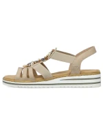 Pohodlné sandále Rieker W RKR680 beige Pohodlné sandále Rieker W RKR680 beige