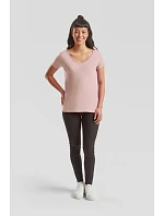 Fruit of the Loom Lady-Fit Iconic 150 V-Neck T Dámske tričko s výstrihom do V 16.1444 biele Fruit of the Loom Lady-Fit Iconic 150 V-Neck T Dámske tričko s výstrihom do V 16.1444 biele
