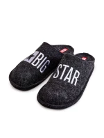 Klasyczne Męskie Papcie Big Star KK176003 Czarne