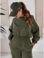 Dámske tepláky SOLIR khaki FashionStreet AY1019 Dámske tepláky SOLIR khaki FashionStreet AY1019