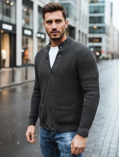 Pánsky tmavosivý sveter FashionStreet WX2345