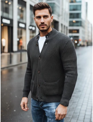 Pánsky tmavosivý sveter FashionStreet WX2345