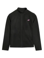 Dievčenský fleece 4F F346 dark black 4FJWAW25TFLEF346 20S