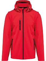 Kariban K 422 Unisex 3-vrstvová softshellová bunda s kapucňou 20.K422 červená Kariban K 422 Unisex 3-vrstvová softshellová bunda s kapucňou 20.K422 červená
