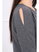 Šaty s potlačou Love v grafitovej farbe