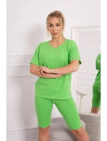Komplet top+legginsy jasny zielony