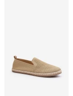 Wsuwane Damskie Espadryle Beżowe Harmonie