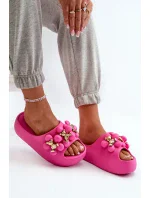 Dámske penové papuče s ozdobami na hrubej podrážke Fuchsia Bremavia