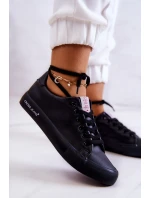 Damskie Niskie Tenisówki Cross Jeans JJ2R4054C Czarne
