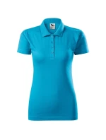 Single J. dámske polo tričko tyrkysové