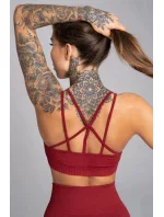Športová podprsenka Seamless Bordo - Gym Glamour Športová podprsenka Seamless Bordo - Gym Glamour