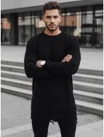 Pánsky čierny sveter FashionStreet WX1962