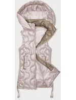Dámske prešívané šaty bez rukávov S'West pearl pink (B8337-51) Dámske prešívané šaty bez rukávov S'West pearl pink (B8337-51)