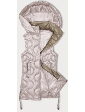 Dámske prešívané šaty bez rukávov S'West pearl pink (B8337-51) Dámske prešívané šaty bez rukávov S'West pearl pink (B8337-51)