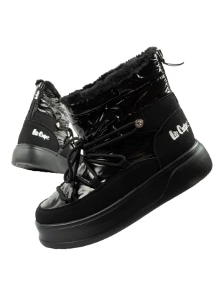 Lee Cooper dámske zimné športové topánky zimné trekkingové zateplené lakované dámske