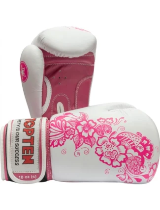 Boxerské rukavice TOP TEN "Ultimate Woman" 10 oz bielo-ružové Boxerské rukavice TOP TEN "Ultimate Woman" 10 oz bielo-ružové