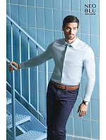 NEOBLU Balthazar Men Košele s dlhým rukávom 24.3198 deep black NEOBLU Balthazar Men Košele s dlhým rukávom 24.3198 deep black