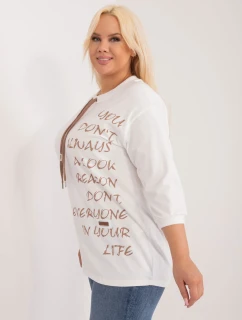 Blúzka RV BZ 9450.36 bielo-hnedá