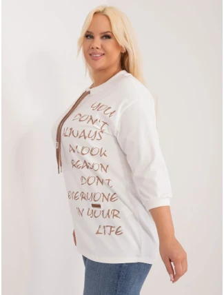 Blúzka RV BZ 9450.36 bielo-hnedá