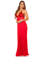 Red Carpet Look! Sexy KouCla dress with sequins
