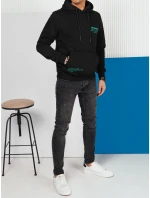 Pánska mikina s kapucňou čierna FashionStreet BX5685