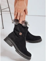 Dámske čierne semišové topánky FashionStreet ZY1115