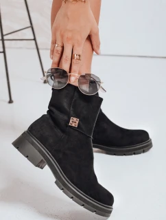 Dámske čierne semišové topánky FashionStreet ZY1115
