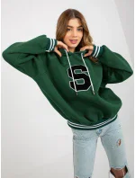 Mikina RV BL 8372.04P tmavo zelená