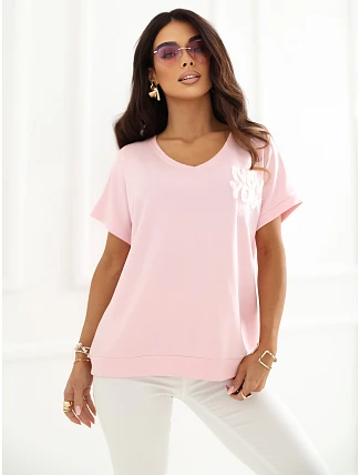Blúzka RV BZ A1258.00 svetlo ružová